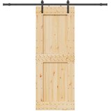  Klizna vrata NARVIK 85 x 210 cm (213,5 cm) Prirodna i crna | shoptok.hr