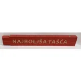 Zložljiv meter Heka (napis: Najboljša tašča, rdeče barve, 2 m)