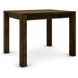  Hrastov stol 100 x 80 cm, braon brušen sa zlatnim efektom | shoptok.hr