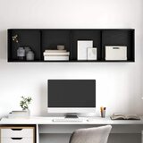  Set TV komoda Crni hrast 37 x 37 x 142,5 cm Konstruirano drvo | shoptok.hr