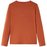  Dječja majica s dugim rukavima boja konjaka 104 | shoptok.hr