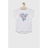 Guess Otroška kratka majica bela barva | Shoptok.si