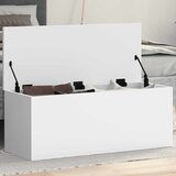  Kutija za pohranu bijela 90 x 35 x 35 cm od konstruiranog drva | shoptok.hr