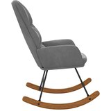  Ljuljačka stolica tamno siva baršunasta | Shoptok.si