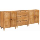 vidaXL Strani šal 3 pcs Rjava 60 x 33 x 75 cm trden mangov les Cene