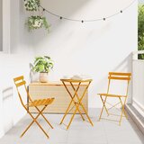  Sklopiva stolica za vrt 2 pcs Gorušica 42 x 46 x 82cm Metal | shoptok.hr