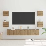 vidaXL Set TV komoda Zidne Ostalo s pohranom s vratima 7 pcs hrast artisan 60 x 30 x 30 cm Cijene