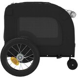 vidaXL crna kolica za ljubimce Crna Metal, Tkanina 124 x 53 x 53 cm | shoptok.hr