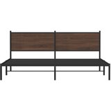  Metalni okvir kreveta bez madraca smeđa boja hrasta 200x200 cm | Eponuda.ba
