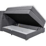 CARRYHOME POSTELJA BOXSPRING 140 cm x 200 cm , tekstil siva | Shoptok.si