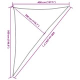  Jedro za zaštitu od sunca 160 g/m² Trokutasto pijesak 4x5x6,8 m HDPE | Shoptok.si