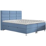 CARRYHOME POSTELJA Z VZMETNICO 160 cm x 200 cm , tekstil modra | Shoptok.si