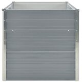  Vrtna Visoka Posuda za Biljke 160x80x77 cm Pocinčani čelik Siva boja | shoptok.hr