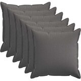  Presvlaka za jastuk 6 pcs HOUTEN Svjetlosiva 60 x 60 cm Cijene