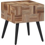  The Living Store Stranska mizica 40x40x45 cm trdna predelana tikovina - Stranska Mizica, (21444066) Cene
