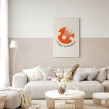  Slika - Badminton Shuttlecock on an Orange Circle Background 60x90 Standard | shoptok.hr