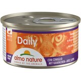  Varčno pakiranje Almo Nature Daily Menu 24 x 85 g - Mousse z zajcem | shoptok.hr