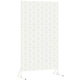  Zaslon za privatnost 100 x 50 x 180 cm Čelik Bijela | shoptok.hr