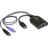 Aten KVM adapter [2x moški konektor USB 2.0 tipa A\, moški konektor DisplayPort - 1x RJ45 vtičnica] črna, (20429986) | Shoptok.si