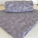  Peškir leaves 50X90CM 450G/M2 tamno siva | Eponuda.com