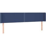  Posteljno vzglavje modro 183x16x78/88 cm blago, (20953919) | Shoptok.si