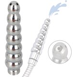 SuperLove Gradual Beads Enema Shower Nozzle Silver u