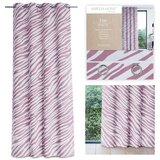  Curtain FUN color pink printed theme animal style tropical silver silver metal eyelets velvet 140x250 AmeliaHome | shoptok.hr