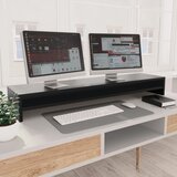vidaXL Stalak za monitor crni 100 x 24 x 13 cm od iverice Cijene