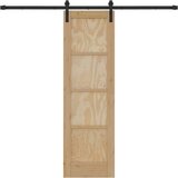  Klizna vrata Prirodna 61 x 198 5 cm Masivna borovina | shoptok.hr
