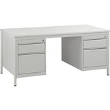 eurokraft basic pisalna miza za delovne mojstre, svetlo siva, predali 2 x 140 mm, 2 x 280 mm, šxg 1600 x 800 mm Cene