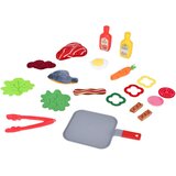  Mekani set hrane za igru s tavom, odreskom, ribom i povrćem | shoptok.hr