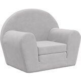 Maison Chic Raztegljiv Otroški kavč - Otroški divan - Otroški sedež svetlo siv mehak pliš, (21729547) | Shoptok.si