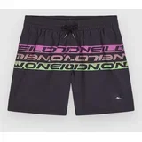 Cali Stripe 14" Kids Boardshorts black upside down