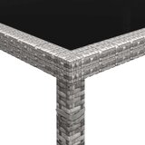 Poli Vrtni blagovaonski stol sivi 200 x 150 x 74 cm od poliratana | shoptok.hr