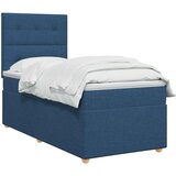  Boxspring krevet s madracem Plava 90 x 190 cm Tkanina | shoptok.hr