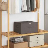  Kutija za spremanje 24 pcs Siva 43 x 34 x 23 cm Netkana tkanina - Siva 24 43 x 34 x 23 cm | shoptok.hr