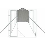 Vanjski kavez za pse s krovom srebrni 2x14x2,5m pocinčani čelik | shoptok.hr