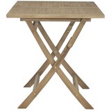 Sklopivi vrtni stol sivi 120 x 70 x 75 cm od masivne tikovine | shoptok.hr