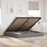 Maison Chic Otomanski Posteljni okvir - Dvoposteljna postelja - Zakonska postelja brez vzmetnice taupe 180x200 cm blago-J546, (21771418) | Shoptok.si