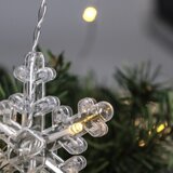 Brilagi LED božićna zavesa 77xLED/3xAA/USB 3,8m pahulje topla bela | Eponuda.com