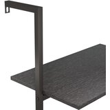 Naslanjajuće police s 5 razina crne 64 x 35 x 185 cm | shoptok.hr