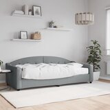  Dnevni krevet s madracem svjetlosivi 90 x 200 cm od tkanine | Eponuda.com