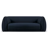 Micadoni Home Tamno plava baršunasti sofa 225 cm Lando –