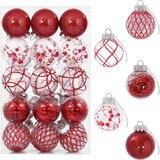  Set božićnih kuglica 30 kom. Ø 6 cm PET | shoptok.hr