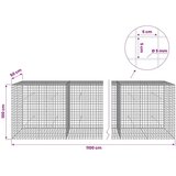  Gabion s žicom debljine 5 mm i mrežom 5x5 cm 1100x50x100 cm - 50 cm 100 cm 1100 cm | shoptok.hr