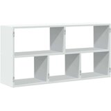 vidaXL Stenska polica bela 100x25x50 cm inženirski les | Shoptok.si