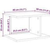  Noćni ormarić 2 pcs Umjetnički hrast 40 x 30 x 25 cm | shoptok.hr