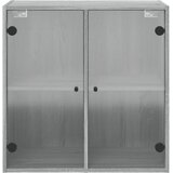  Zidni ormarić sa staklenim vratima boja hrasta 68x37x68,5 cm | Eponuda.com