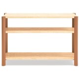 Teulat Ciglasti/u svijetloj prirodnoj boji regal u dekoru hrasta 126x84x43 cm Bona – Cijene