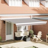 vidaXL Samodejna zložljiva tenda svetlo siva 400x300 cm, Tenda za zamenjavo tkanine za okvir 4x3 m svetlo siva Cene